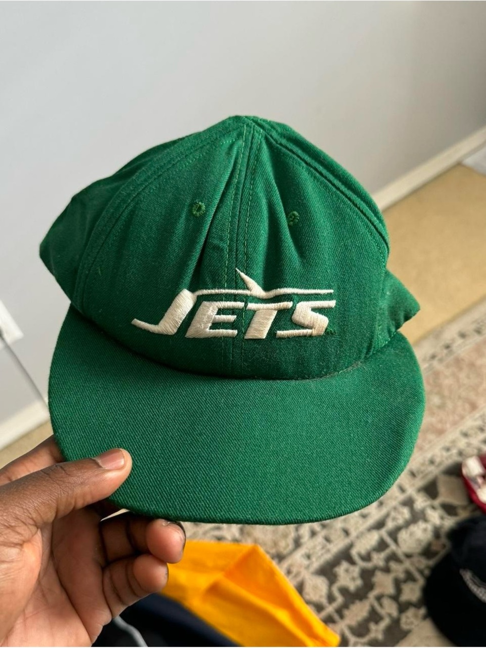 Green Jets Embroidered Baseball Cap